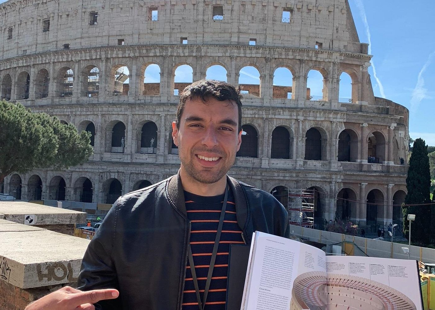 Guided Vespa tour in Rome with landmark explanation