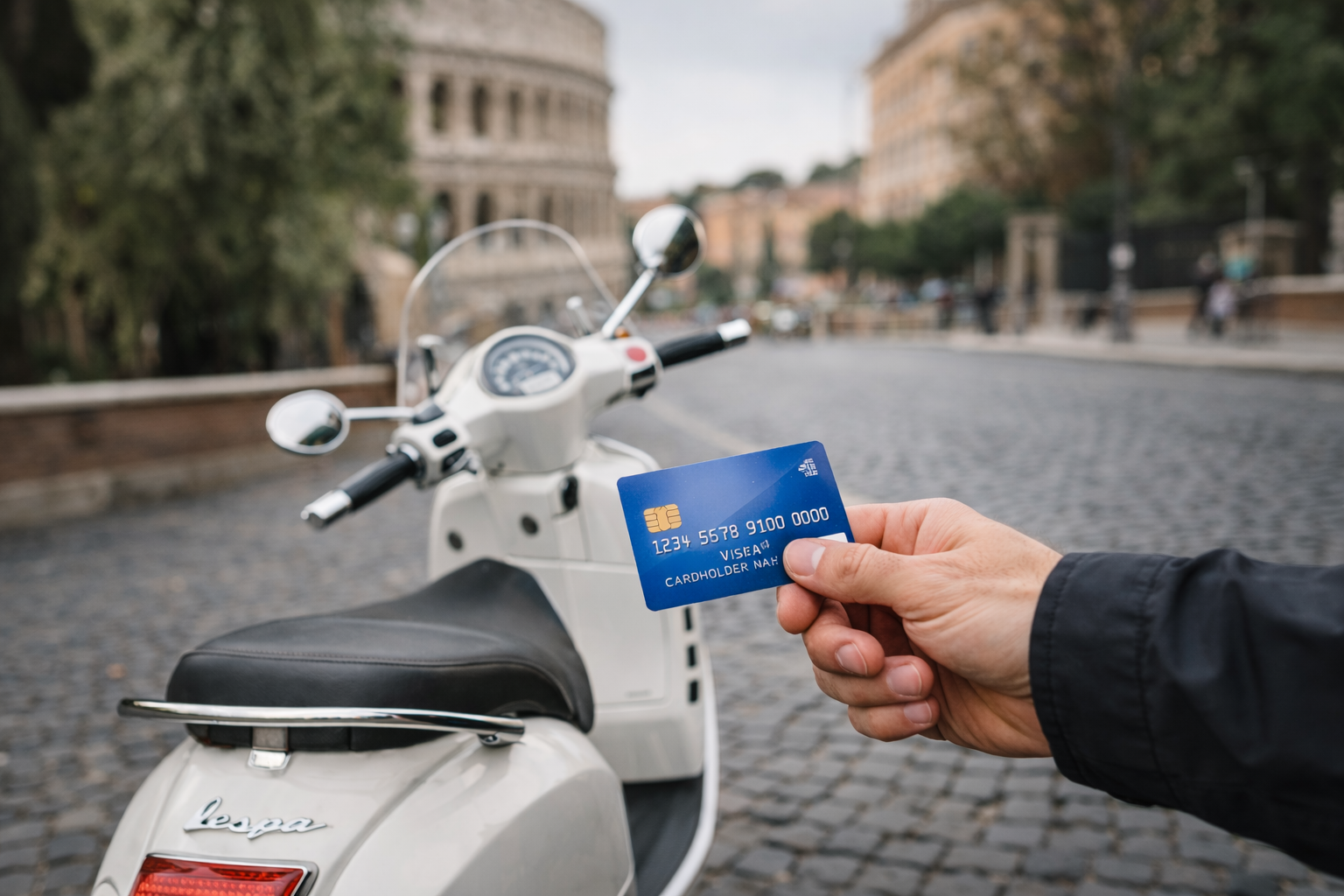 Vespa tour insurance and security deposit explained